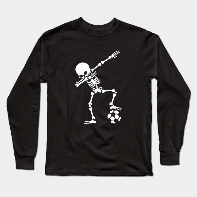 Dab dabbing skeleton football (soccer)